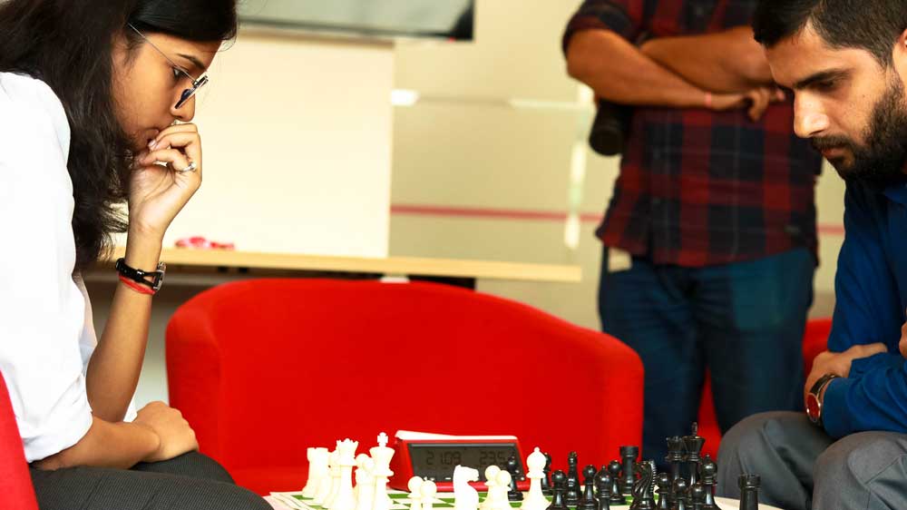 Ratheesh playing chess